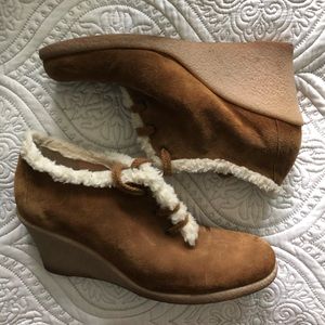 Suede Kors by Michael Kors wedge booties
